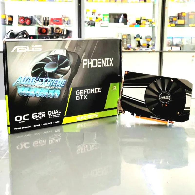 Видеокарта ASUS GeForce GTX 1660 SUPER Phoenix OC Edition [PH-GTX1660S-O6G]