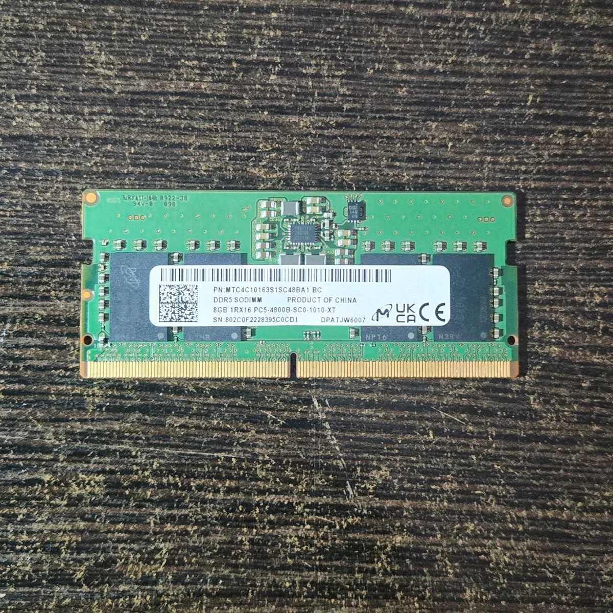 Оперативная память Micron [1RX16 PC5-4800B-SC0-1010-XT]
